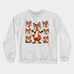 Funny foxes Crewneck Sweatshirt